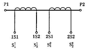 互感器有兩個(gè)二次繞組，各有自身鐵心